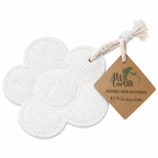 Luffa Peelingschwamm mit Baumwolle, Blume