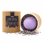 Badebombe „Enchanting Heart Heaven“ mit Muskatellersalbei & Lavendelblüten – Gelassenheit