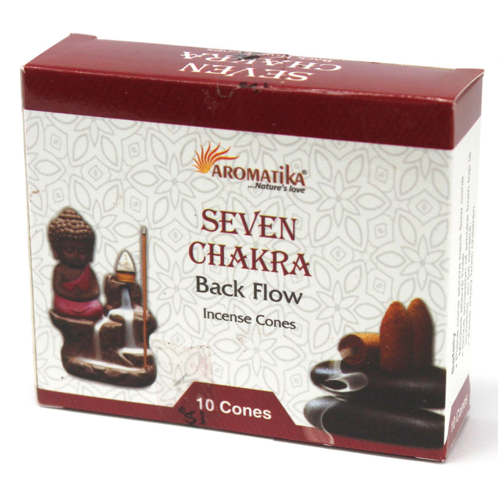 Aromatica Backflow Räucherkegel  - 7 Chakren