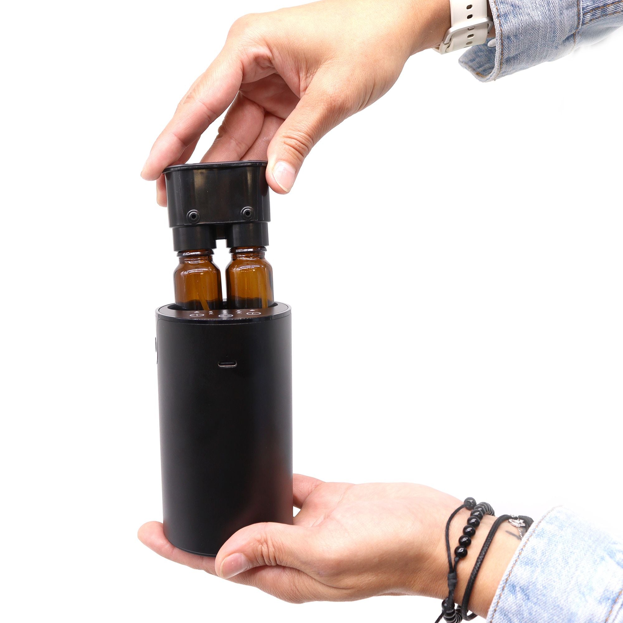 Aromavernebler für ätherische Öle mit Umschaltfunktion – wasserlos