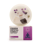 Chakra-Kristallkerze - Kronenchakra für Bewusstsein & Erleuchtung