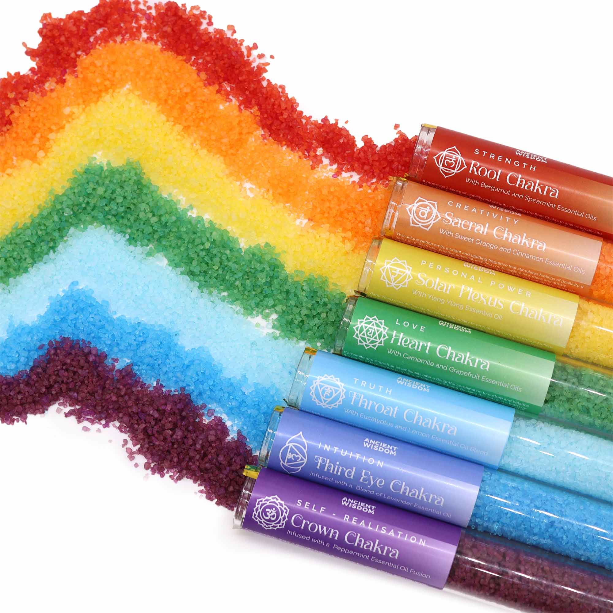 Chakra Badesalz - Geschenkset 7-Chakren