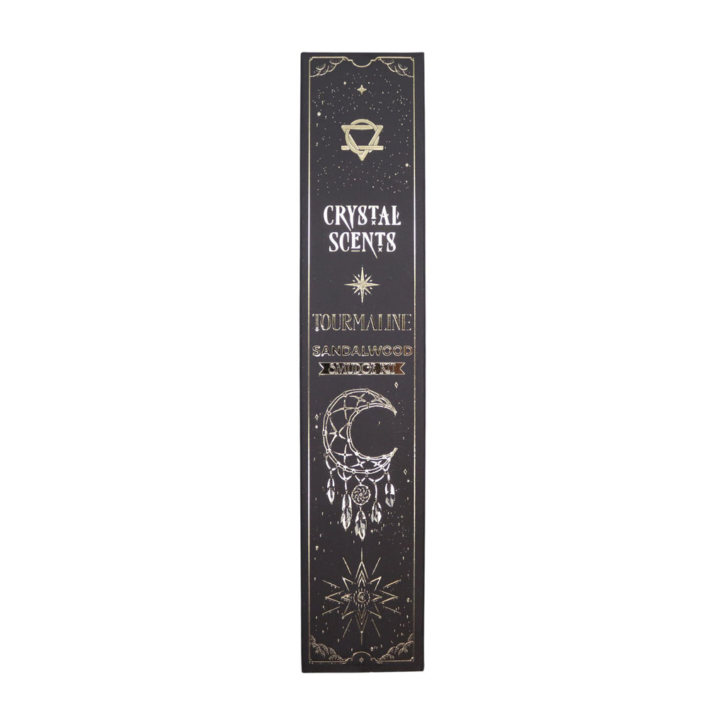 Crystal Scents Räucherstäbchen mit Turmalin – Sandelholz