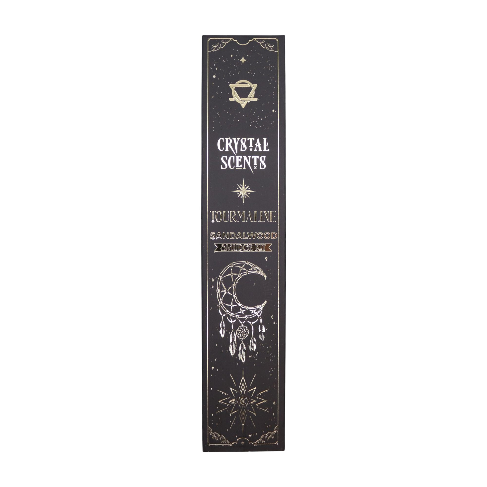 Crystal Scents Räucherstäbchen mit Turmalin – Sandelholz