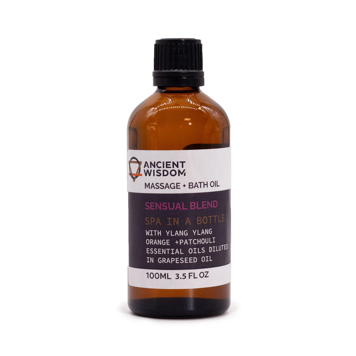 Massage- & Badeöl Sensual mit Ylang Ylang, Orange & Patchouli – sinnlich & anregend