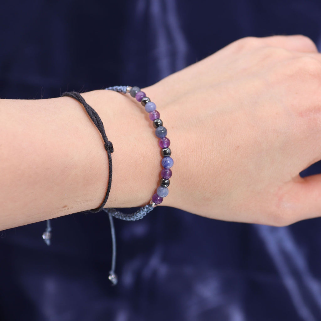 Sternzeichenkerze mit Edelsteinarmband – Schütze