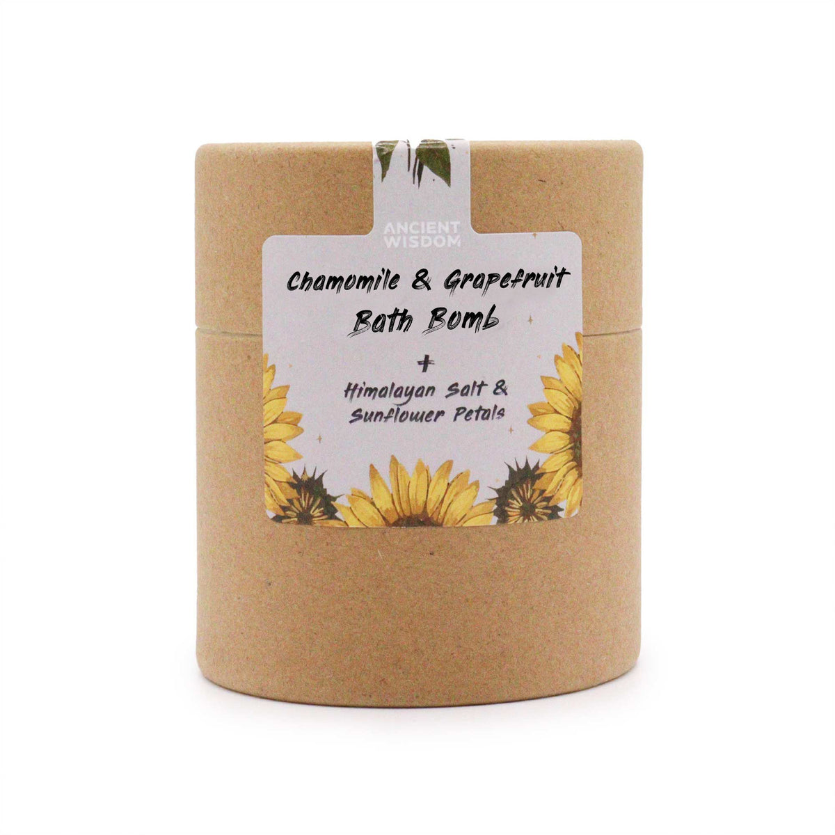 Badebombe „Sunflower Serenity“ mit Kamille & Sonnenblumenblüten –  neue Leichtigkeit