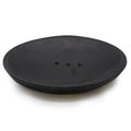 Natürliche Flussstein-Seifenschale – klassisch oval in Schwarz