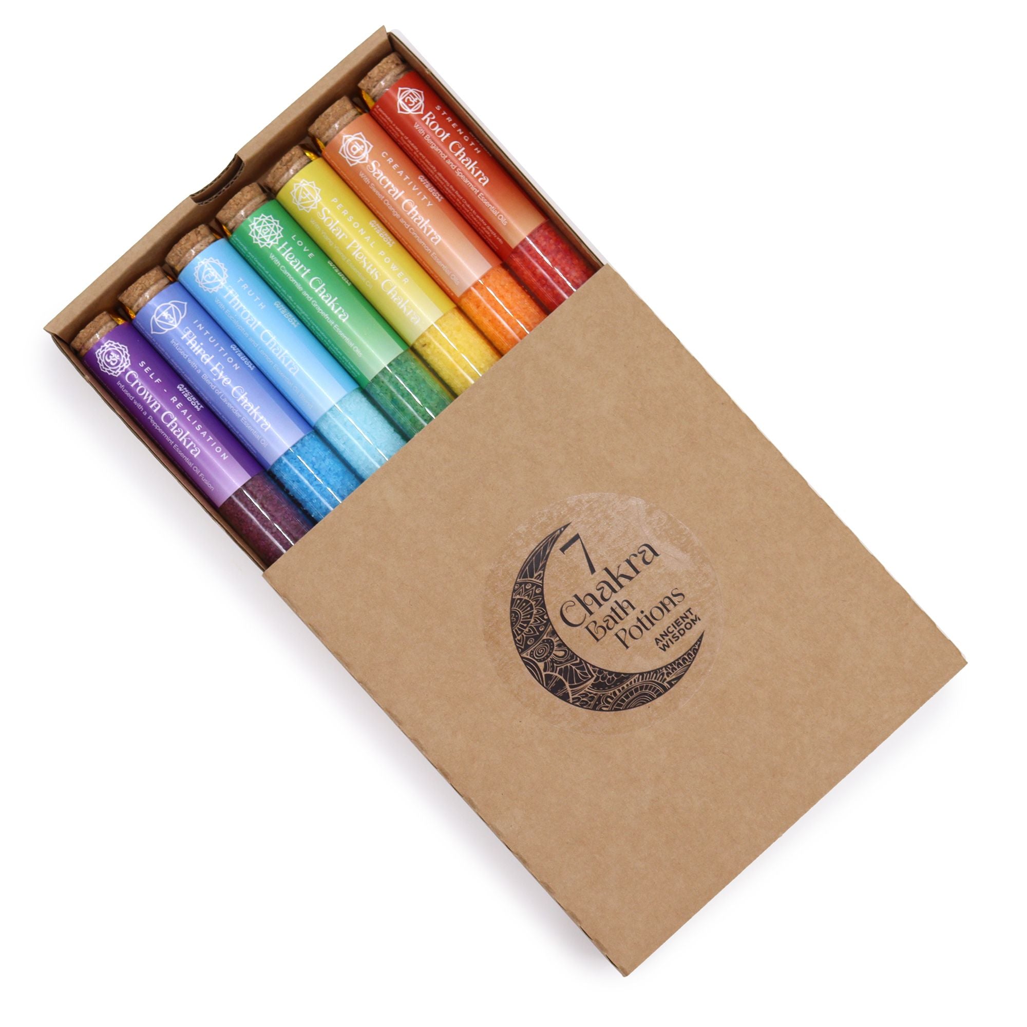 Chakra Badesalz - Geschenkset 7-Chakren