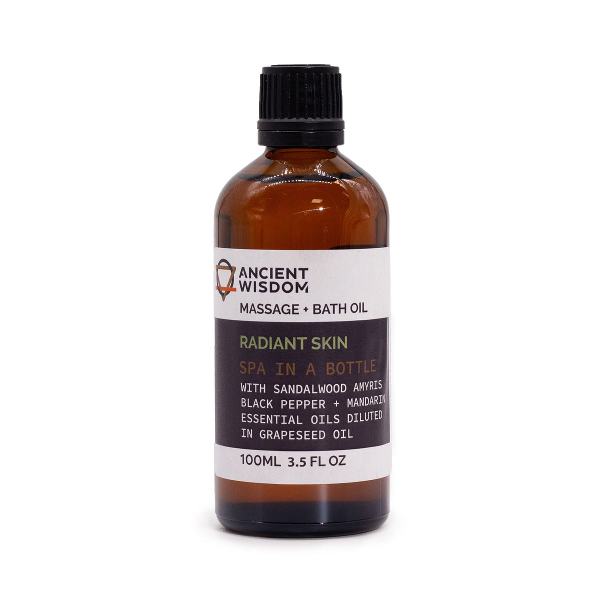 Massage- & Badeöl Sandalwood Glow mit Sandelholz & Mandarine – entspannend & pflegend