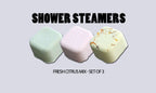 Aromatherapie Duschbomben Set "Fresh Citrus Mix" - 3 Shower Steamer  mit ätherischen Ölen