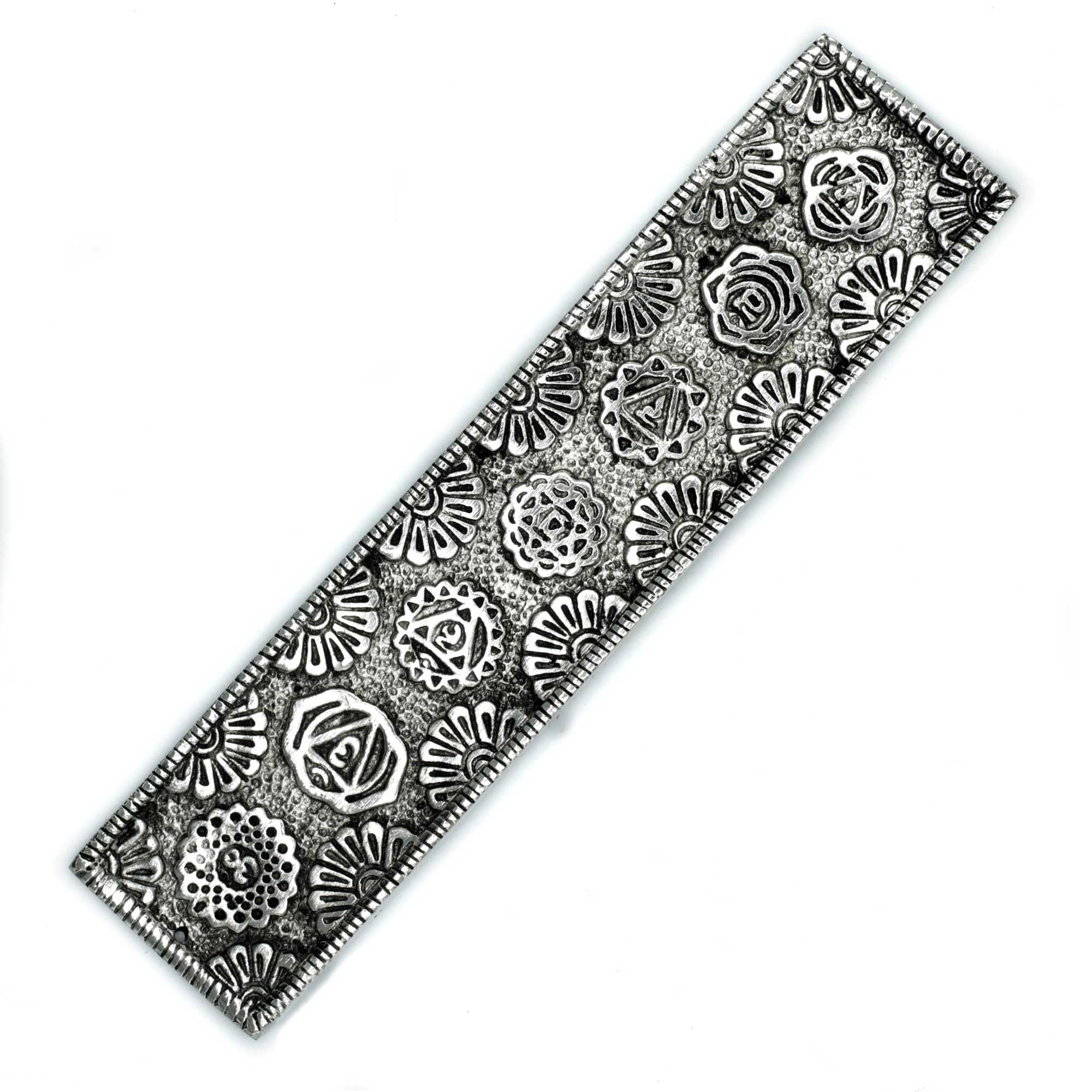 Räucherstäbchenhalter aus poliertem Aluminium - Chakra
