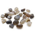 Botswana-Achat - Grau - 24 kleine afrikanische Trommelsteine