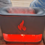Blaze Aromadiffuser mit Himalaya-Salzkammer und Flammeneffekt