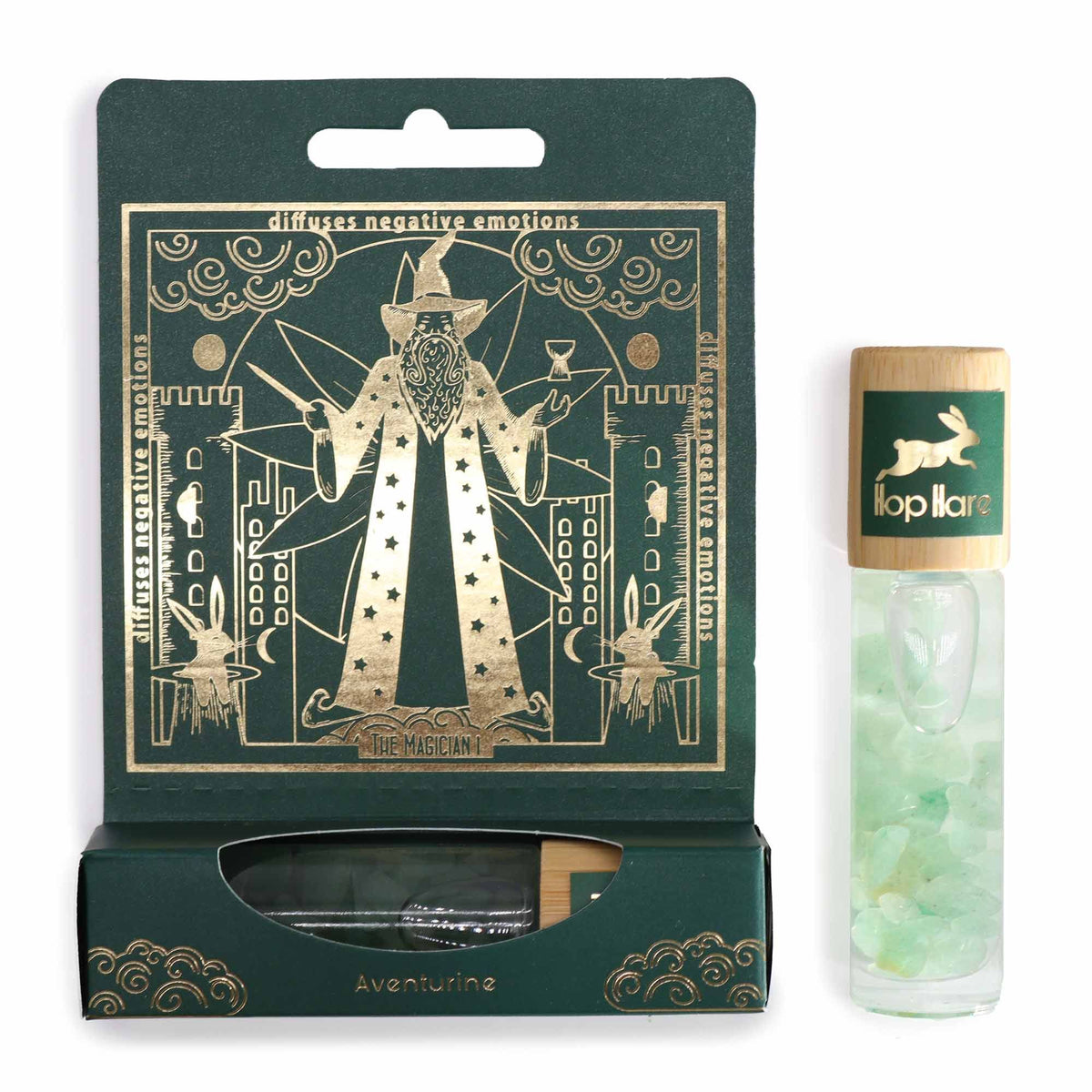 Tarot Roll-On "The Magician" – Aventurin & ätherische Öle für Energie