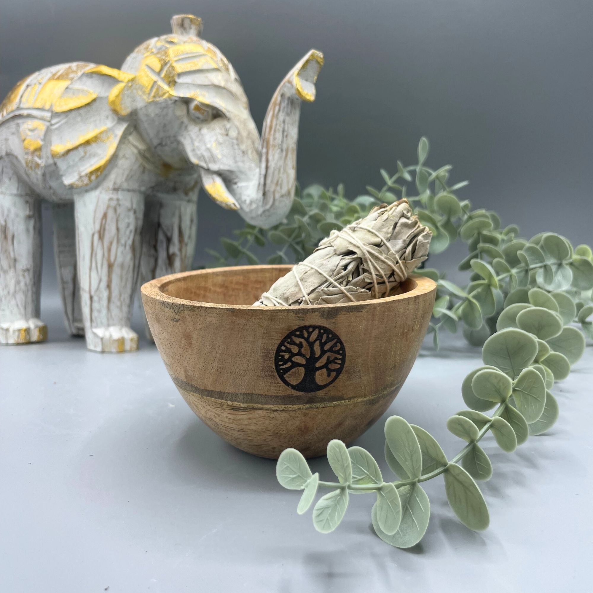 Ritualschale Tree of Life · Mangoholz · 12x7cm