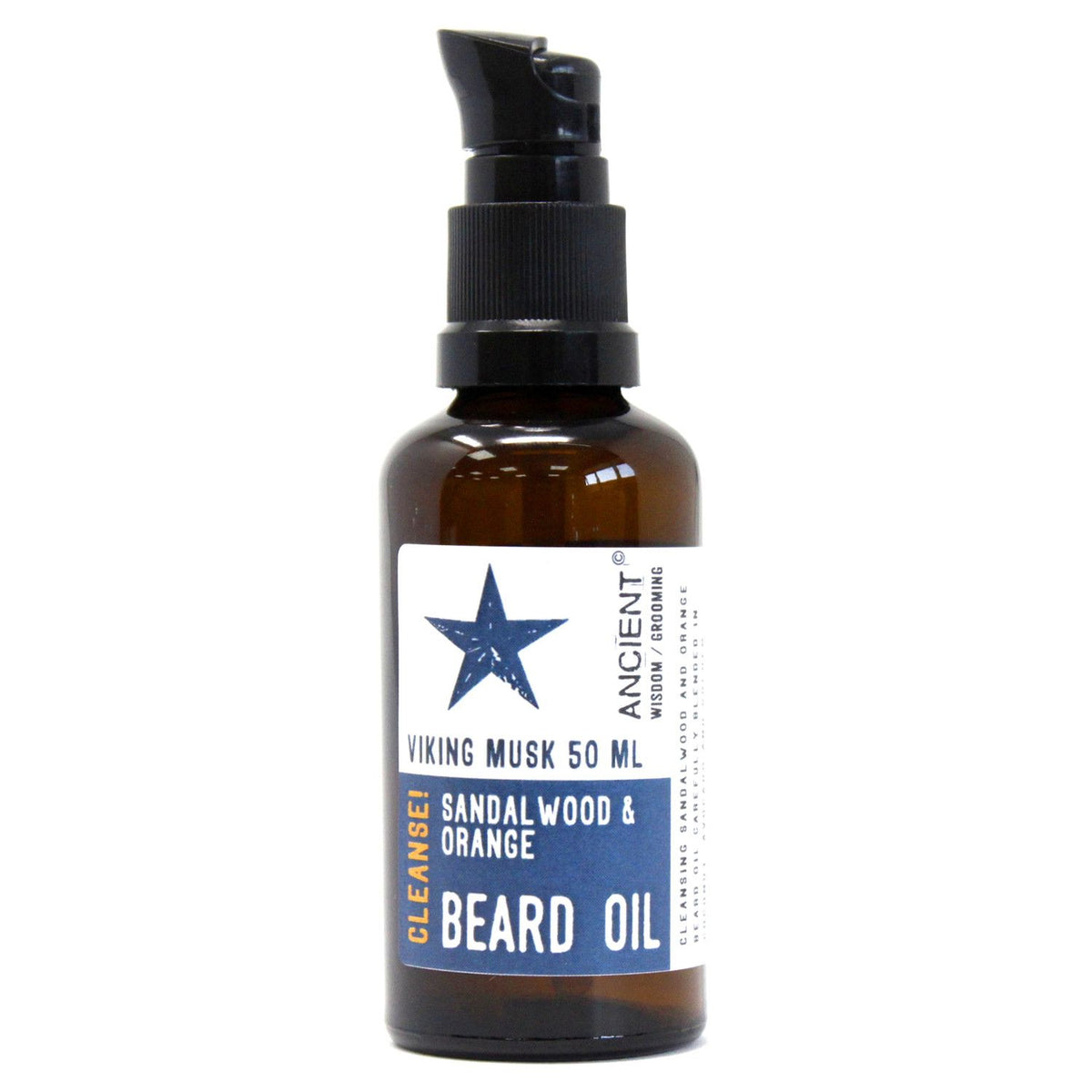 Bartöl Viking Musk – Orange & Sandelholz für reinigende Bartpflege