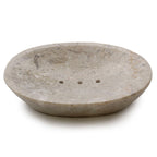 Marmor-Seifenschale – klassisch oval in Creme-Beige