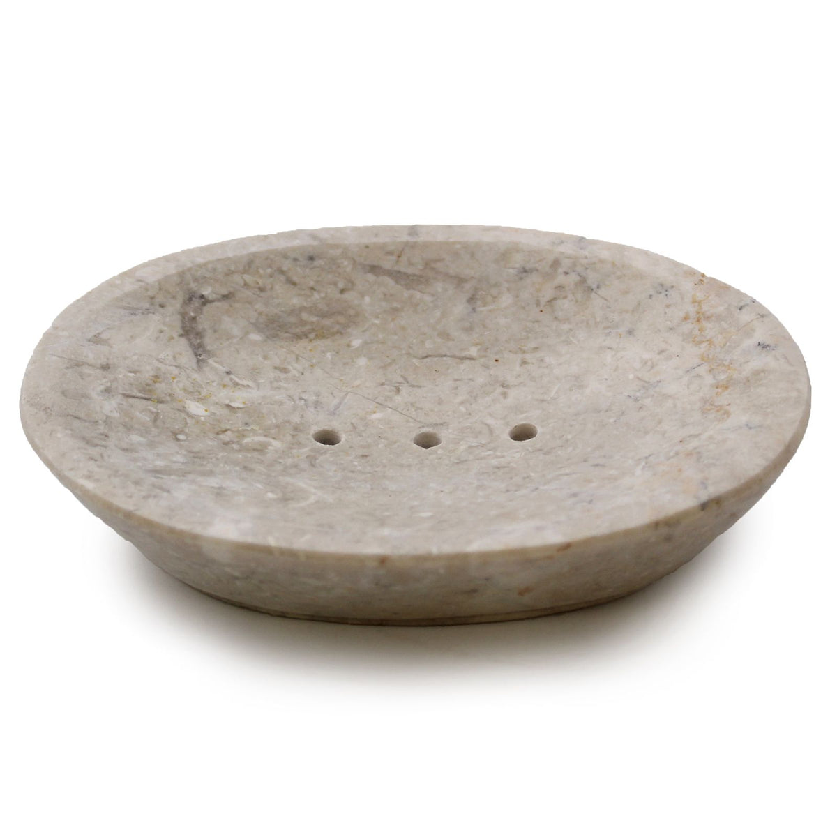 Marmor-Seifenschale – klassisch oval in Creme-Beige