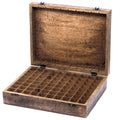 Aufbewahrungsbox für ätherische Öle aus Mangoholz – 80 Fläschchen