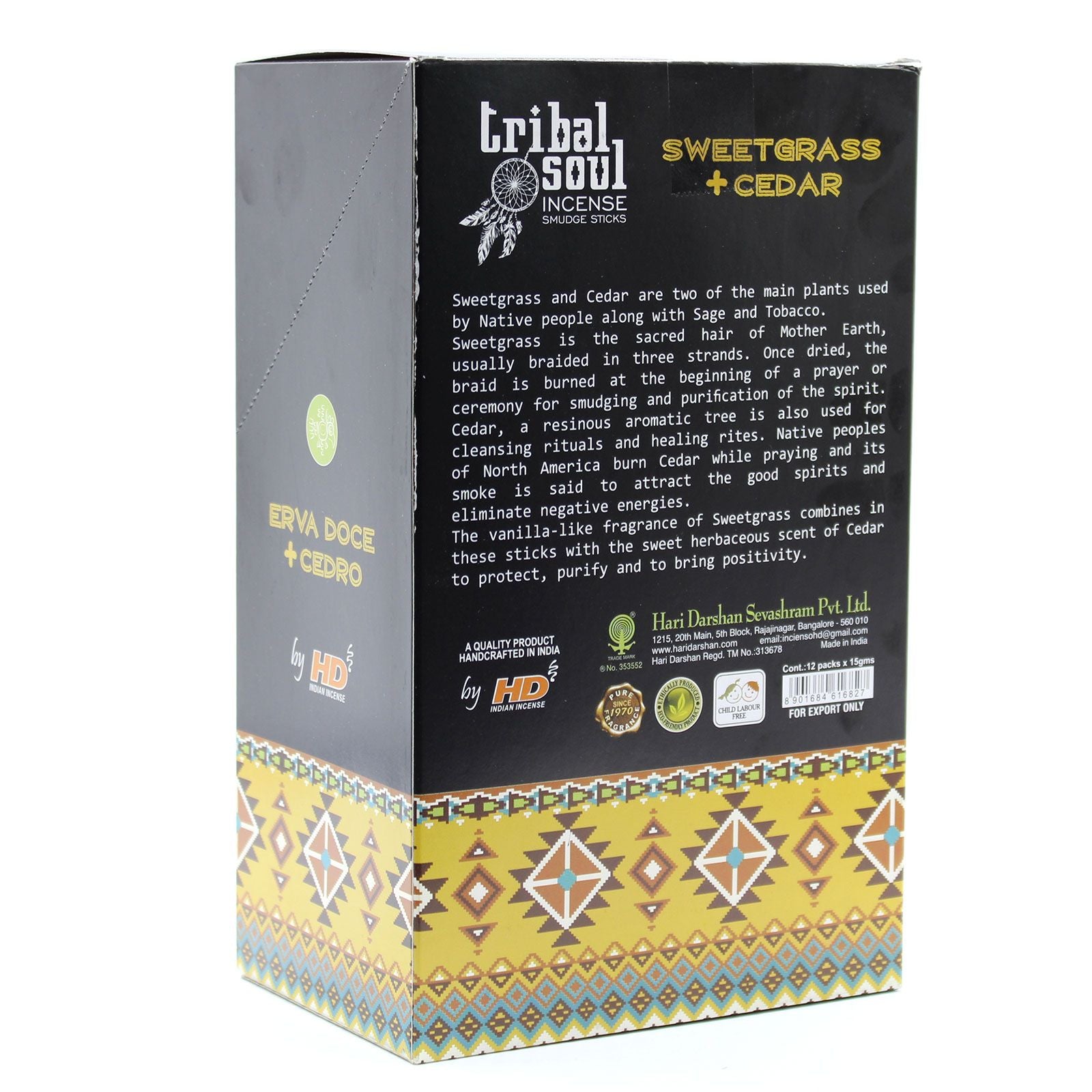 Tribal Soul Räucherstäbchen- Süßgras + Zeder