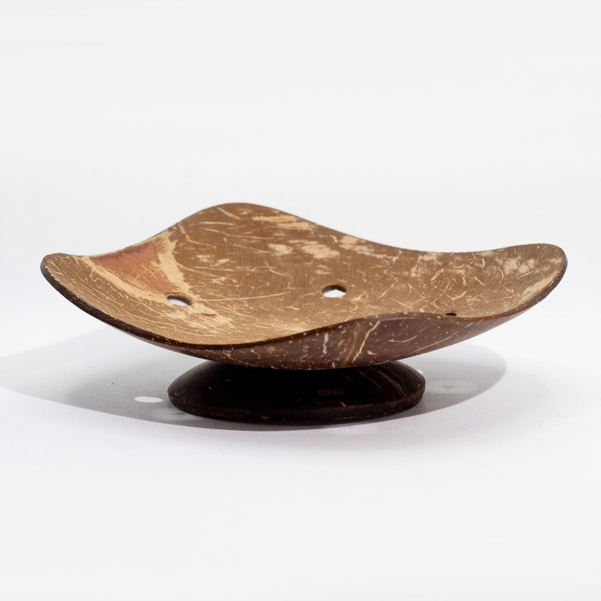 Kokosnuss-Seifenschale – quadratisch, handgemacht & natürlich, 11 cm