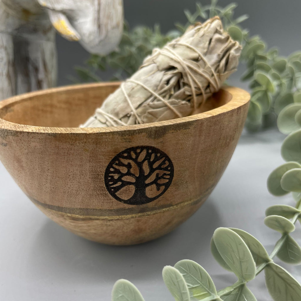 Ritualschale Tree of Life · Mangoholz · 12x7cm