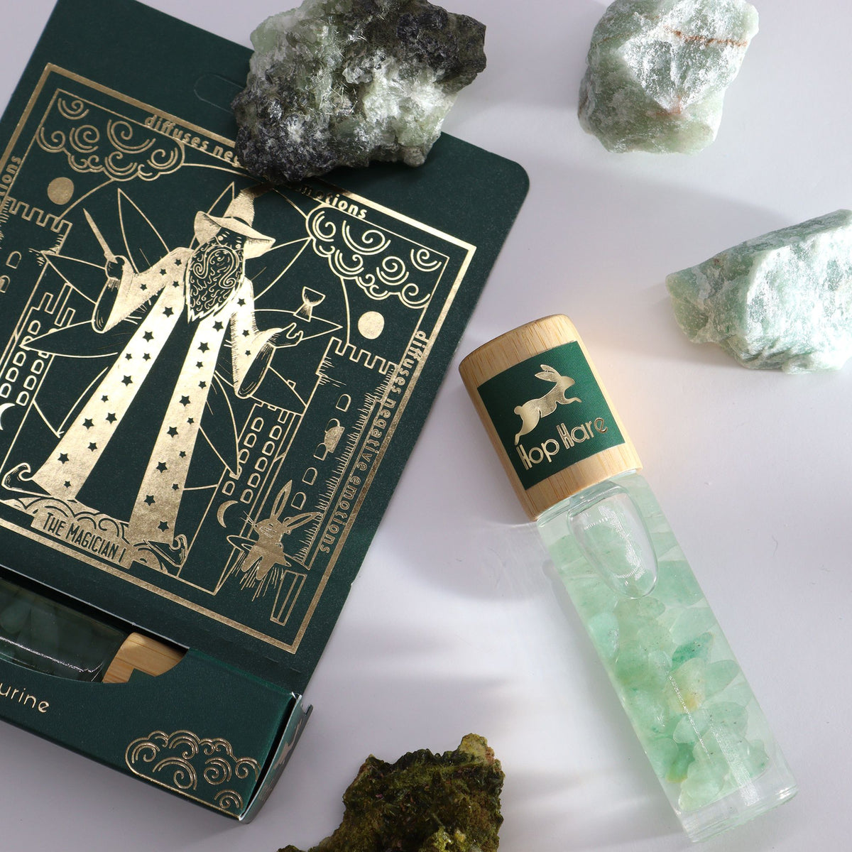 Tarot Roll-On "The Magician" – Aventurin & ätherische Öle für Energie