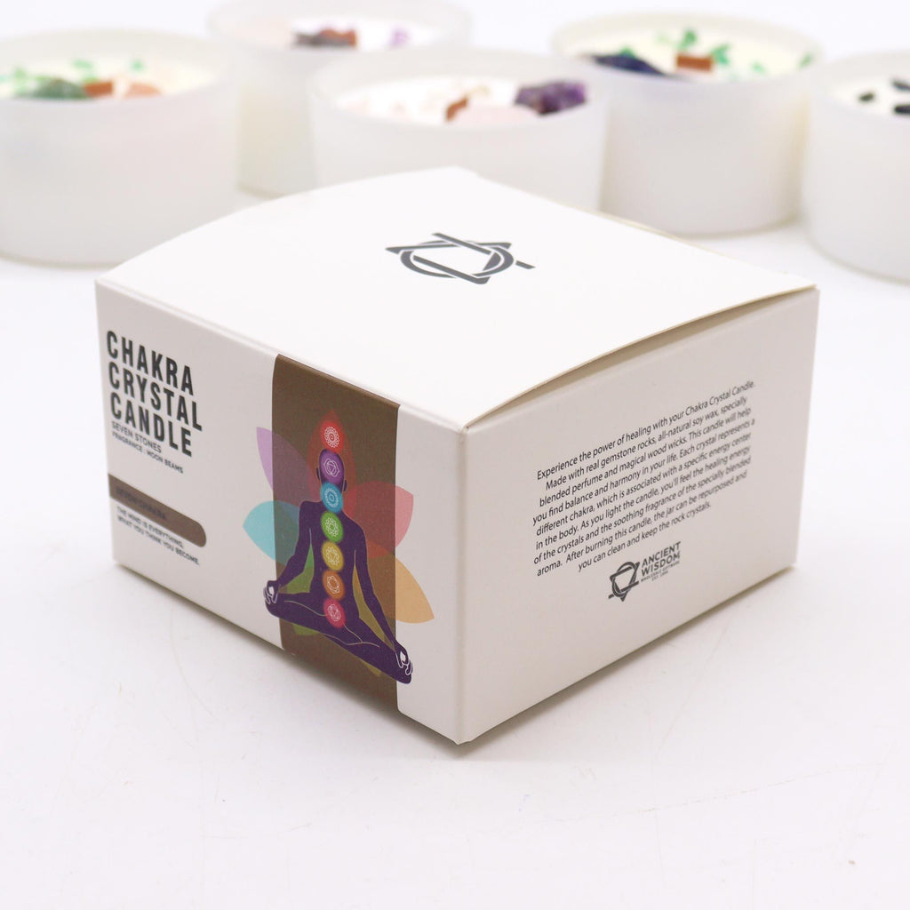 Chakra-Kristallkerze - 7-Chakren für Harmonie & Ausgleich