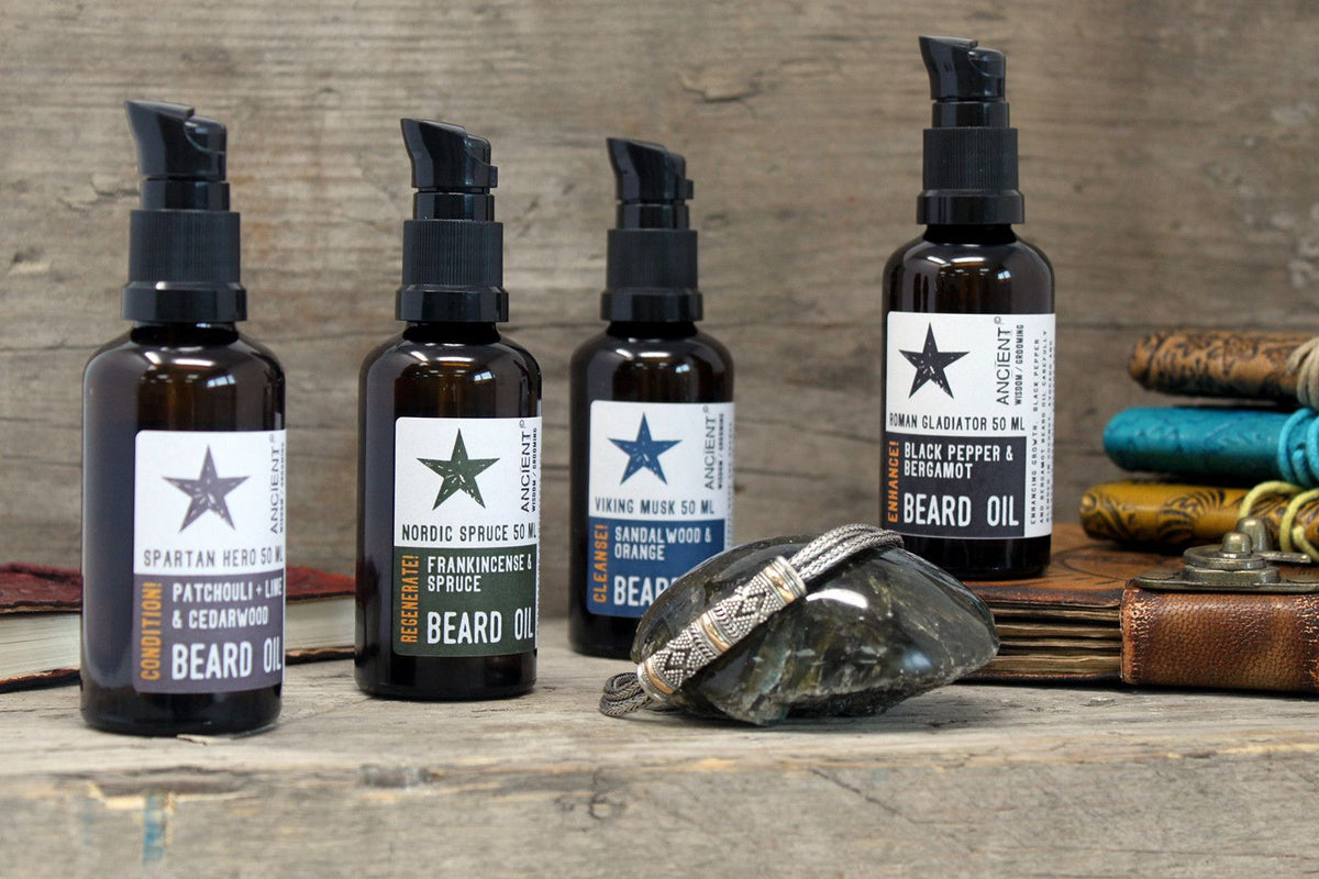 Bartöl Viking Musk – Orange & Sandelholz für reinigende Bartpflege