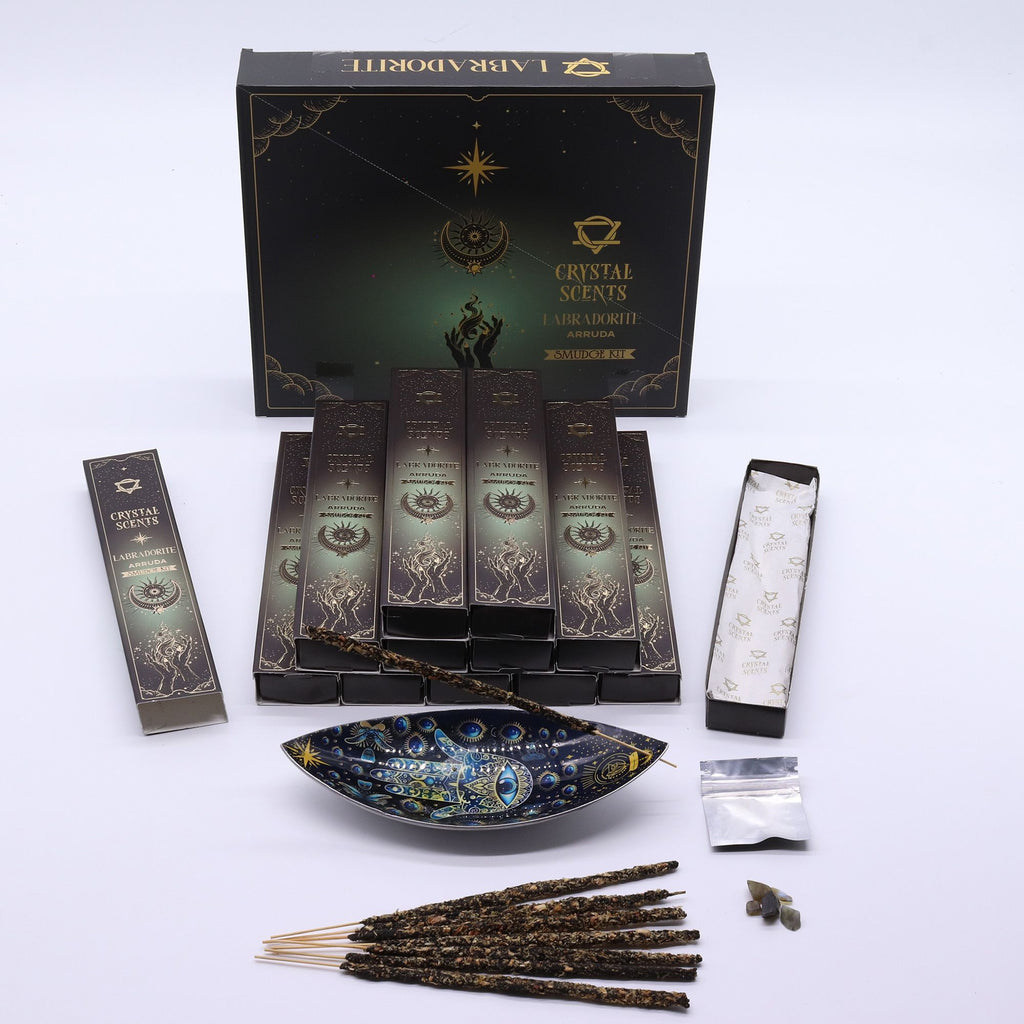 Crystal Scents Räucherstäbchen mit Labradorit – Arruda