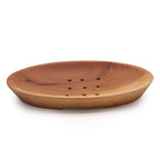 Mahagoni-Seifenschale – oval – handgemacht & nachhaltig
