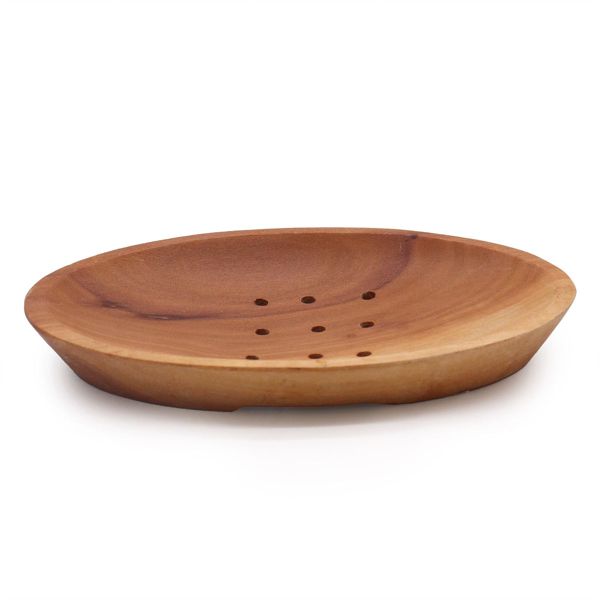 Mahagoni-Seifenschale – oval – handgemacht & nachhaltig