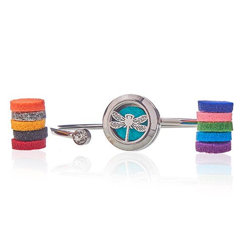 Aromatherapie Diffuser Armband für ätherische Öle – Libelle, 20 mm