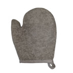 Bambus-Leinen Peelinghandschuh, Anthrazit