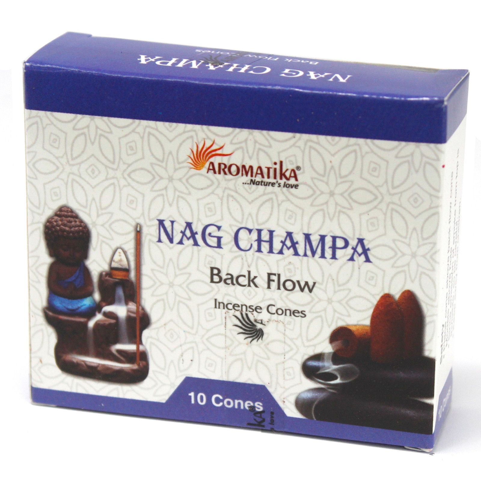Aromatica Backflow Räucherkegel  - Nag Champa