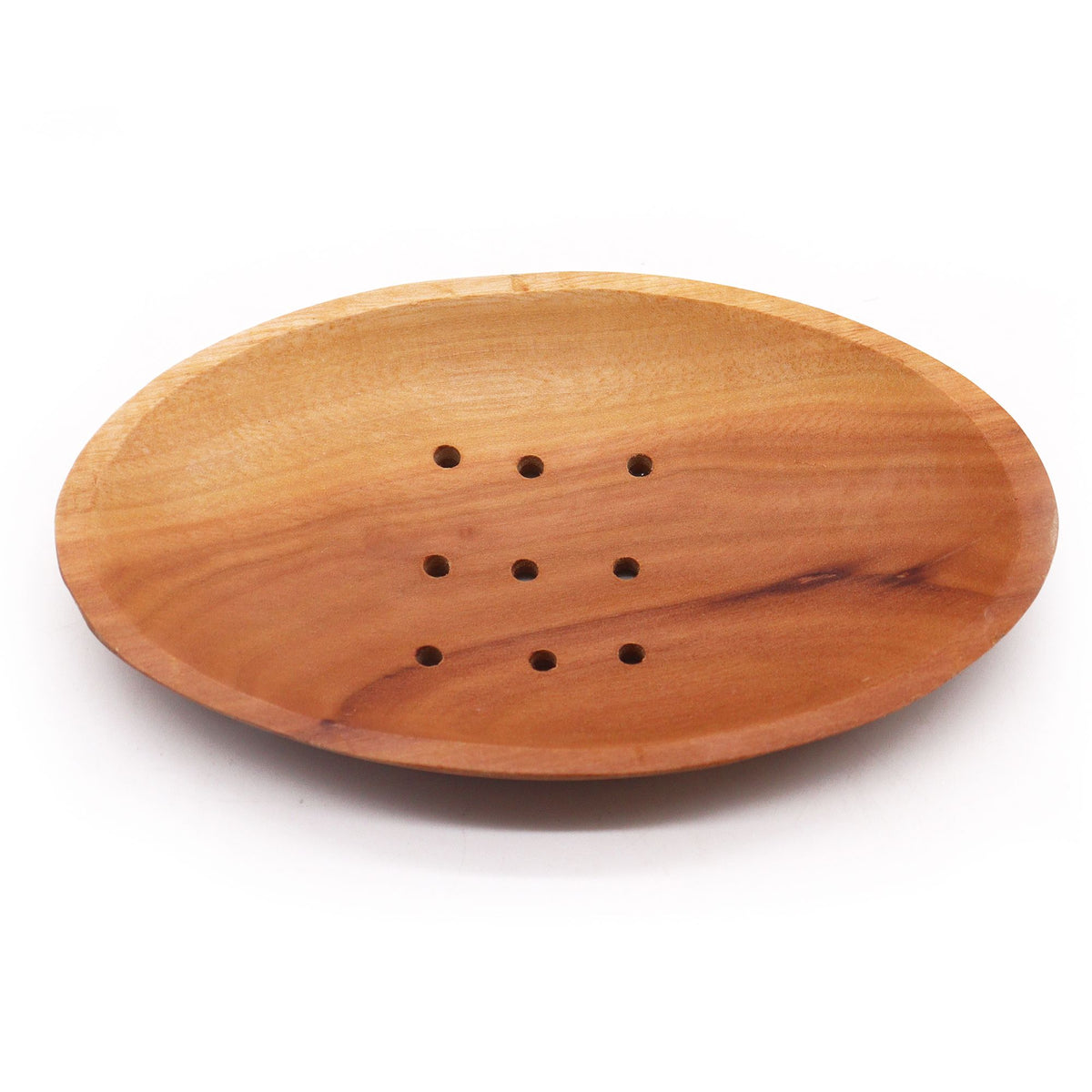 Mahagoni-Seifenschale – oval – handgemacht & nachhaltig
