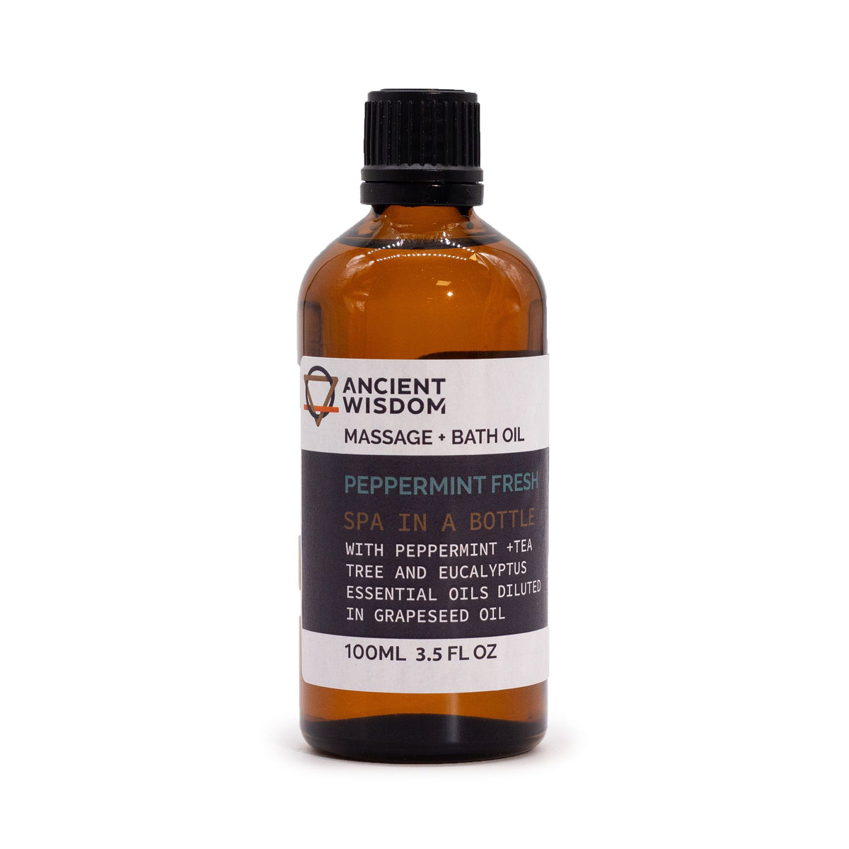 Massage- & Badeöl Peppermint Fresh mit Pfefferminze, Teebaum & Eukalyptus – belebend