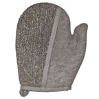 Bambus-Leinen Peelinghandschuh, Anthrazit