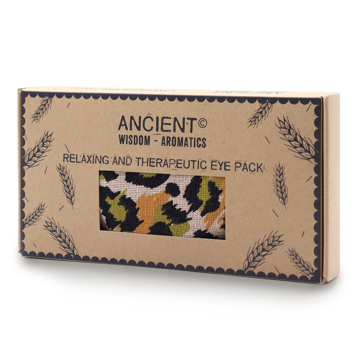 Lavendel-Augenkissen – mit Weizenfüllung & ätherischem Lavendelöl, warm & kalt - Night Leopard