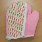 Jute Peelinghandschuh, extra stark & farblich sortiert