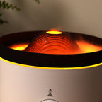 Vulcano - Großer Aromadiffuser mit 3D-Vulkan- & Flammeneffekt, Farbwechsel und Fernbedienung