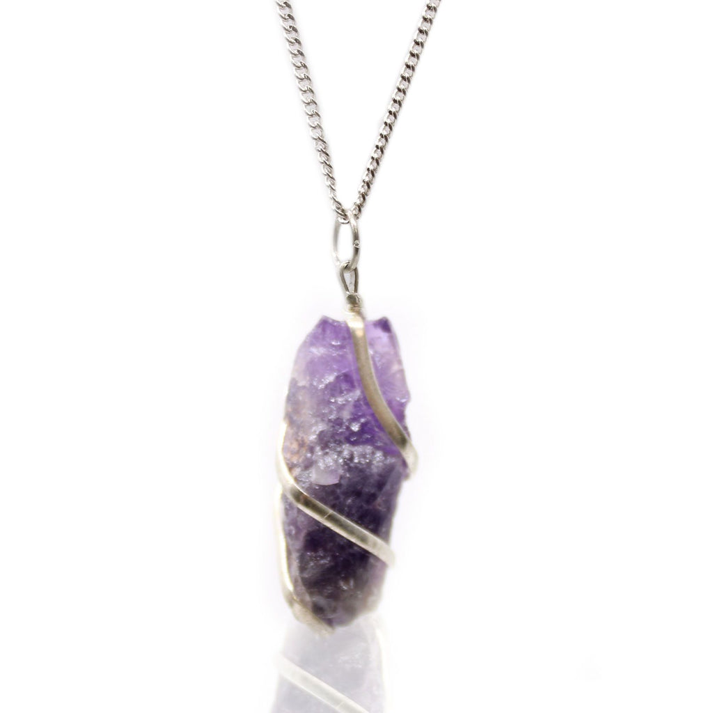 Edelsteinhalskette – Amethyst – Ruhe & Klarheit