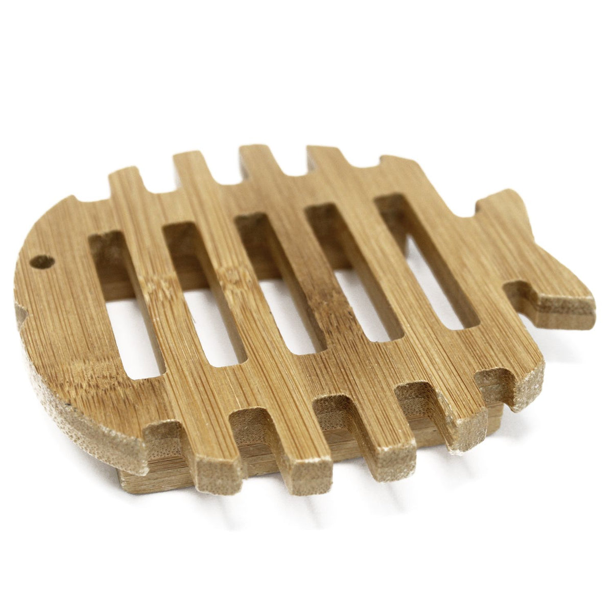 Hemu-Holz-Seifenschale – Fischdesign mit offenen Streben