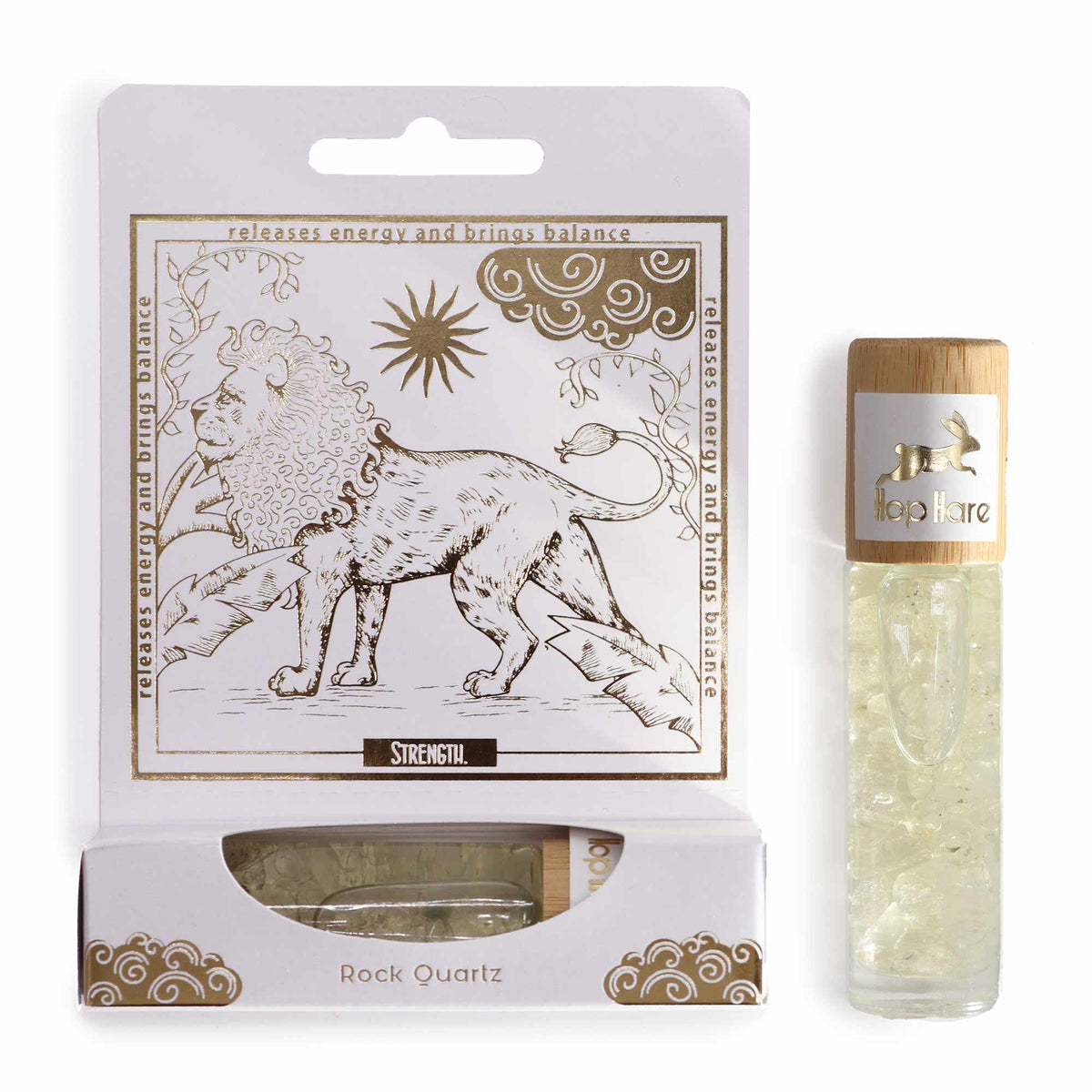 Tarot Roll-On "The Lion" – äth. Öle & Bergquarz für Klarheit