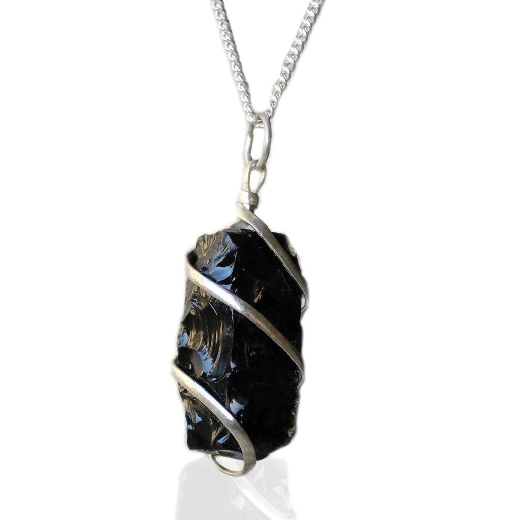 Edelsteinhalskette – Schwarzer Onyx – Schutz & Stärke