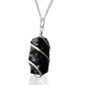 Edelsteinhalskette – Schwarzer Onyx – Schutz & Stärke