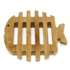 Hemu-Holz-Seifenschale – Fischdesign mit offenen Streben
