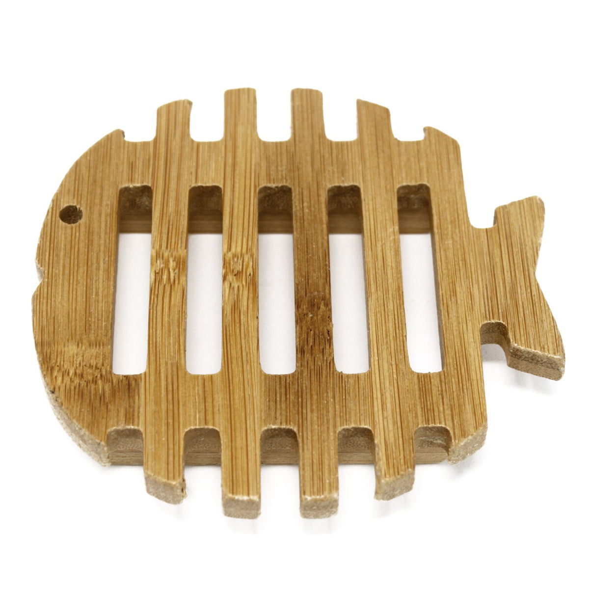 Hemu-Holz-Seifenschale – Fischdesign mit offenen Streben