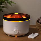 Vulcano - Großer Aromadiffuser mit 3D-Vulkan- & Flammeneffekt, Farbwechsel und Fernbedienung